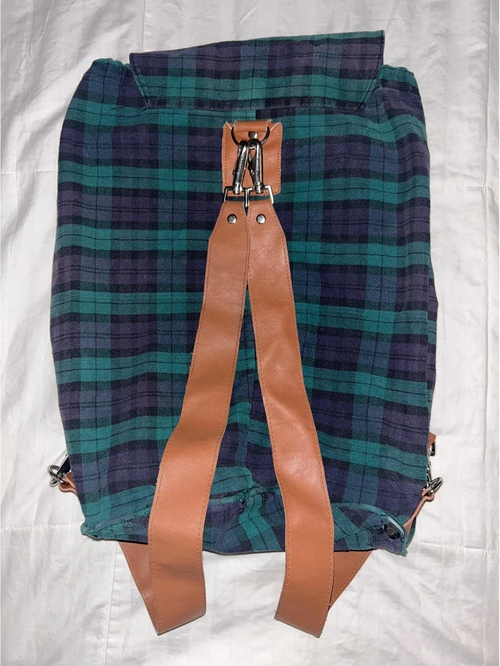 Disney University Plaid Backpack Vintage